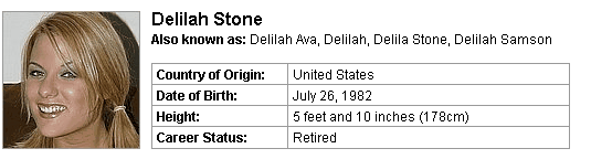 Pornstar Delilah Stone