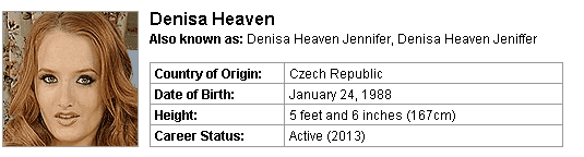 Pornstar Denisa Heaven
