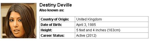 Pornstar Destiny Deville