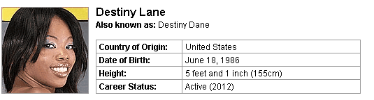 Pornstar Destiny Lane