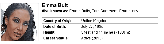 Pornstar Emma Butt
