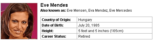 Pornstar Eve Mendes