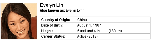 Pornstar Evelyn Lin