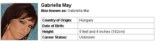 Pornstar Gabriella May