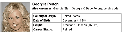 Pornstar Georgia Peach