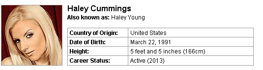 Pornstar Haley Cummings