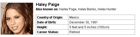Pornstar Haley Paige
