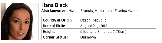 Pornstar Hana Black