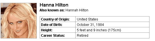 Pornstar Hanna Hilton