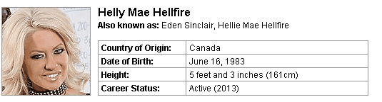 Pornstar Helly Mae Hellfire