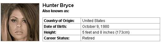 Pornstar Hunter Bryce