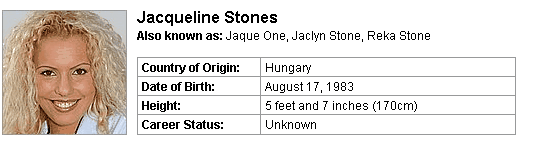 Pornstar Jacqueline Stones