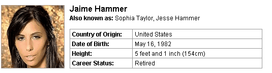 Pornstar Jaime Hammer