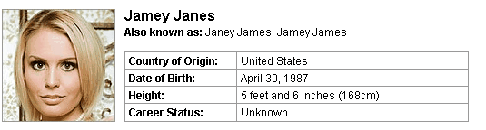 Pornstar Jamey Janes