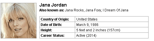 Pornstar Jana Jordan