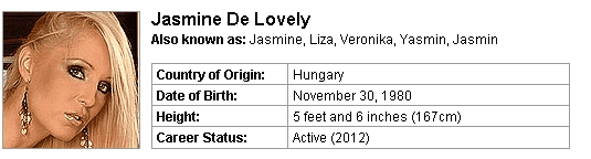 Pornstar Jasmine De Lovely