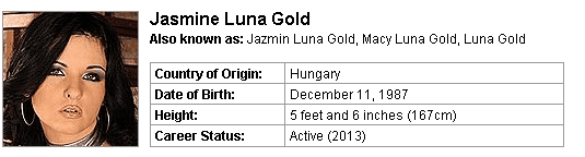 Pornstar Jasmine Luna Gold