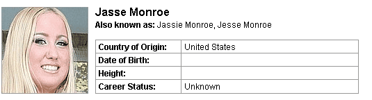 Pornstar Jasse Monroe