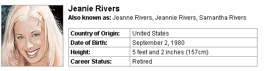 Pornstar Jeanie Rivers