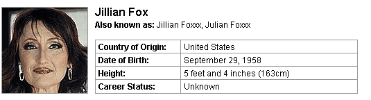 Pornstar Jillian Fox