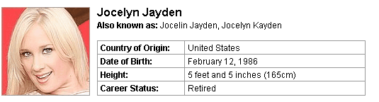 Pornstar Jocelyn Jayden