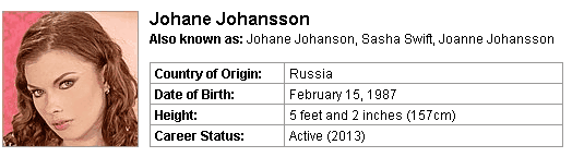 Pornstar Johane Johansson
