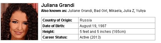 Pornstar Juliana Grandi