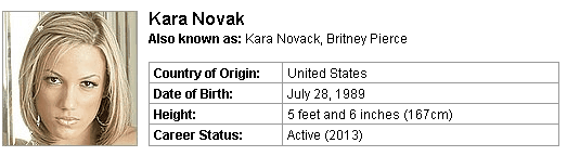 Pornstar Kara Novak