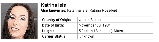 Pornstar Katrina Isis