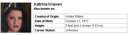 Pornstar Katrina Kraven