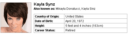Pornstar Kayla Synz