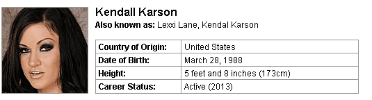 Pornstar Kendall Karson
