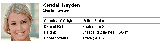 Pornstar Kendall Kayden