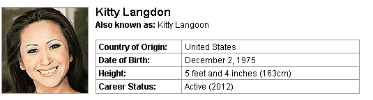 Pornstar Kitty Langdon