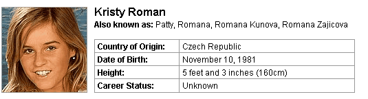 Pornstar Kristy Roman