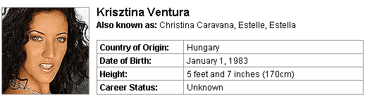 Pornstar Krisztina Ventura