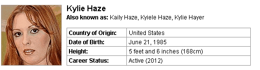Pornstar Kylie Haze