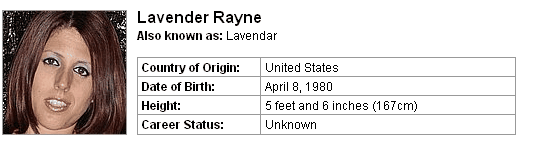 Pornstar Lavender Rayne
