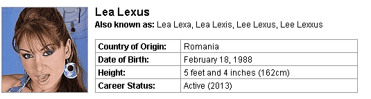 Pornstar Lea Lexus