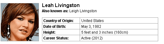 Pornstar Leah Livingston