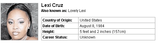 Pornstar Lexi Cruz