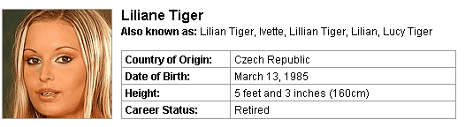 Pornstar Liliane Tiger