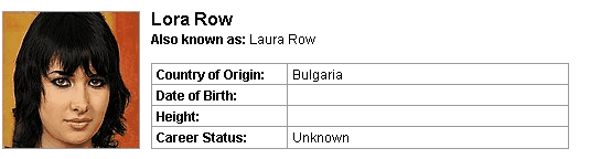Pornstar Lora Row