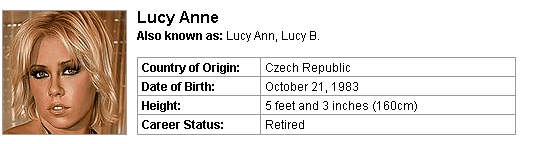 Pornstar Lucy Anne