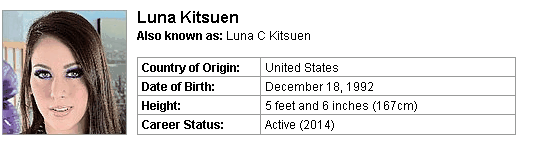 Pornstar Luna Kitsuen