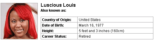 Pornstar Luscious Louis