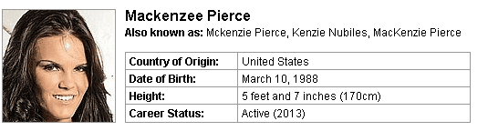 Pornstar Mackenzee Pierce
