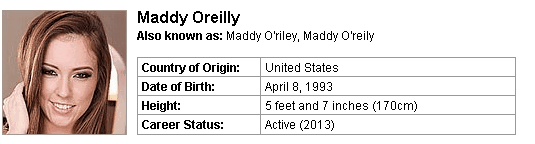 Pornstar Maddy Oreilly