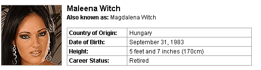 Pornstar Maleena Witch