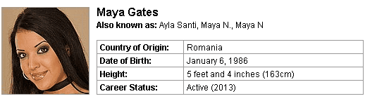 Pornstar Maya Gates